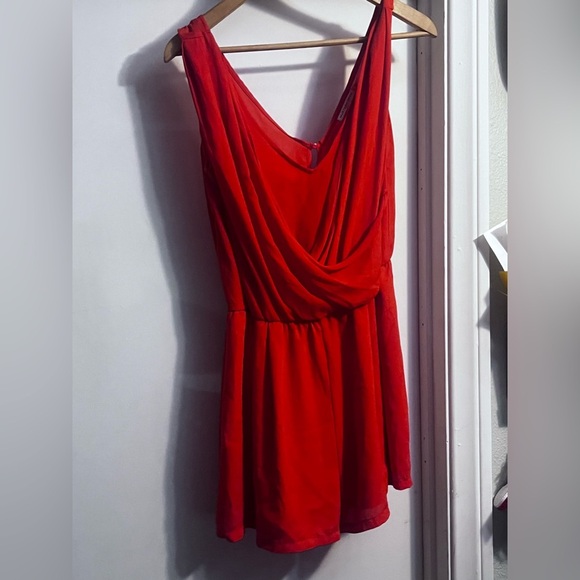 Mustard Seed Orange Short Romper Sz M Women - Picture 3 of 7